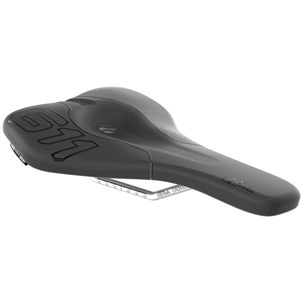 SQLab 611 Ergowave CrMo Saddle - Black - Cr-Mo Rails - 120mm Wide
