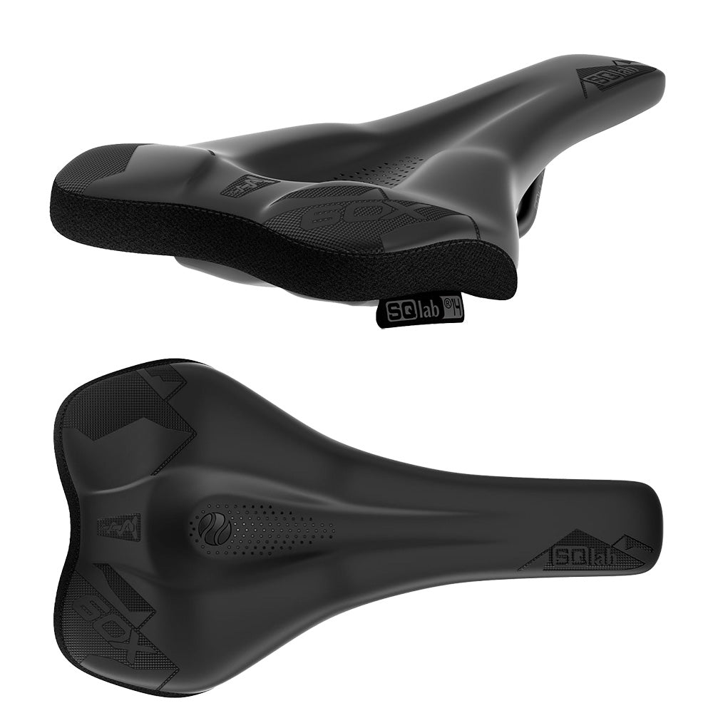 SQLab 6OX Ergowave Active 2.1 Saddle - Black - S-Tube Rails - 140mm Wide