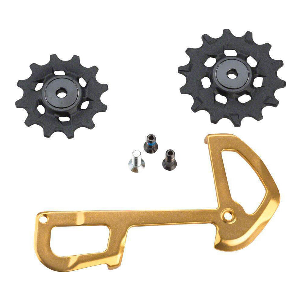SRAM 12 Speed Eagle Jockey Wheels And Inner Cage - Gold - Suit XX1 Eagle