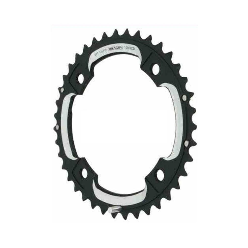 SRAM 2x10 120BCD Chainring - 2x10 120BCD 4 Bolt - S2 - Short Spindle BB30 - Round - Black - 39T