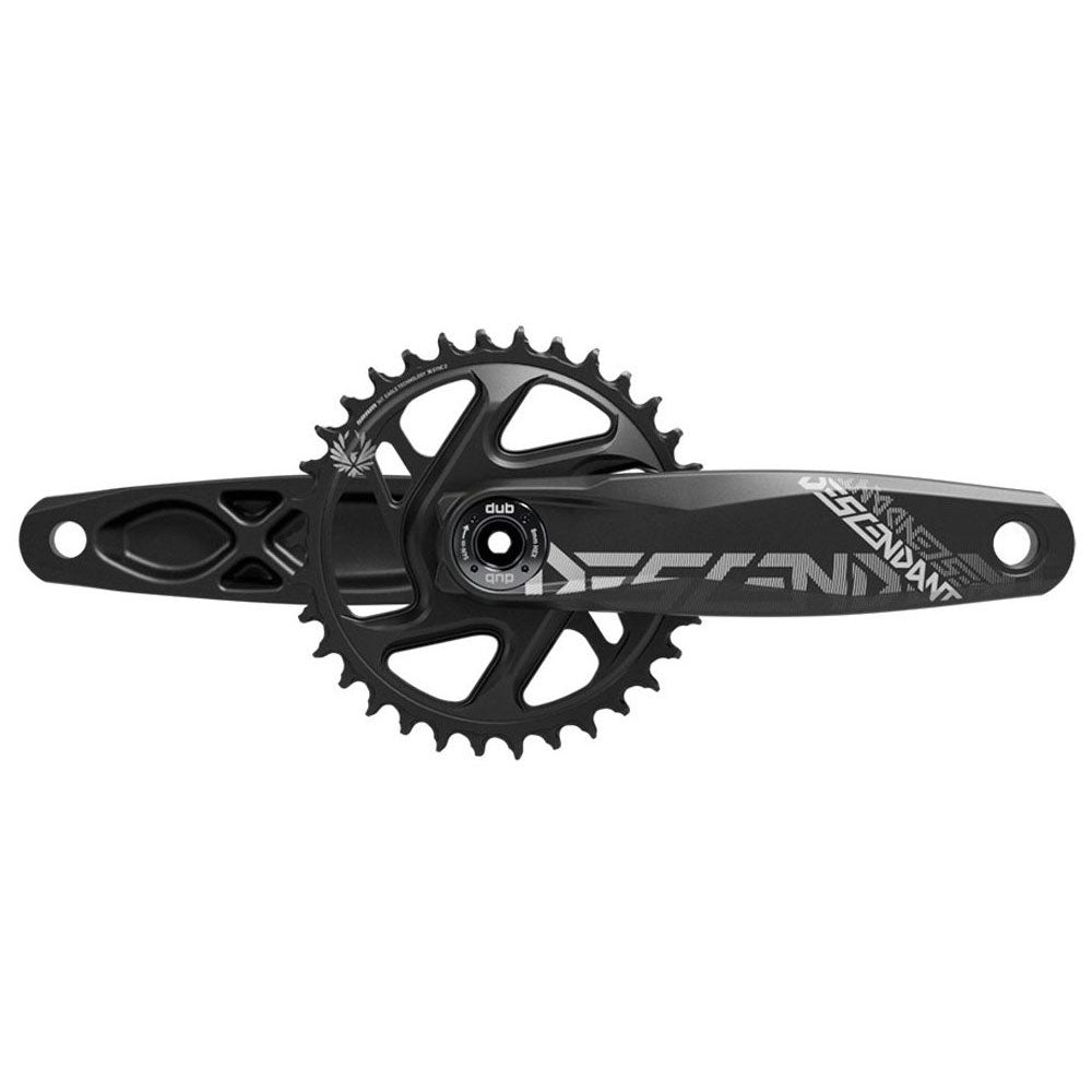 SRAM Descendant DH DUB Alloy Crankset - 28.99mm DUB - SRAM Direct Mount - X-Sync 2 Direct Mount - Suit 150-157mm Rear End - Black - 170mm - 83mm - 34T