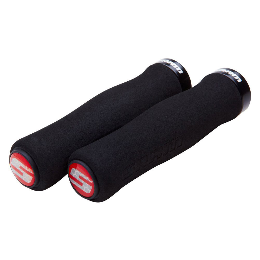 SRAM Foam Contour Single Lock On Grips - Black