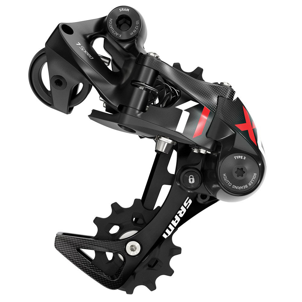 SRAM X01 DH 7 Speed Rear Derailleur - Black - Medium Cage