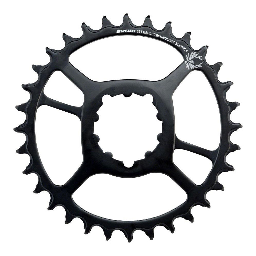 SRAM X-Sync 2 Steel 12 Speed Direct Mount Chainring - 3mm Boost - Round - Black - 32T