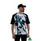 Rubber Side Down His Gravel Grunge Short Sleeve Jersey - XL - White - Black - Blue