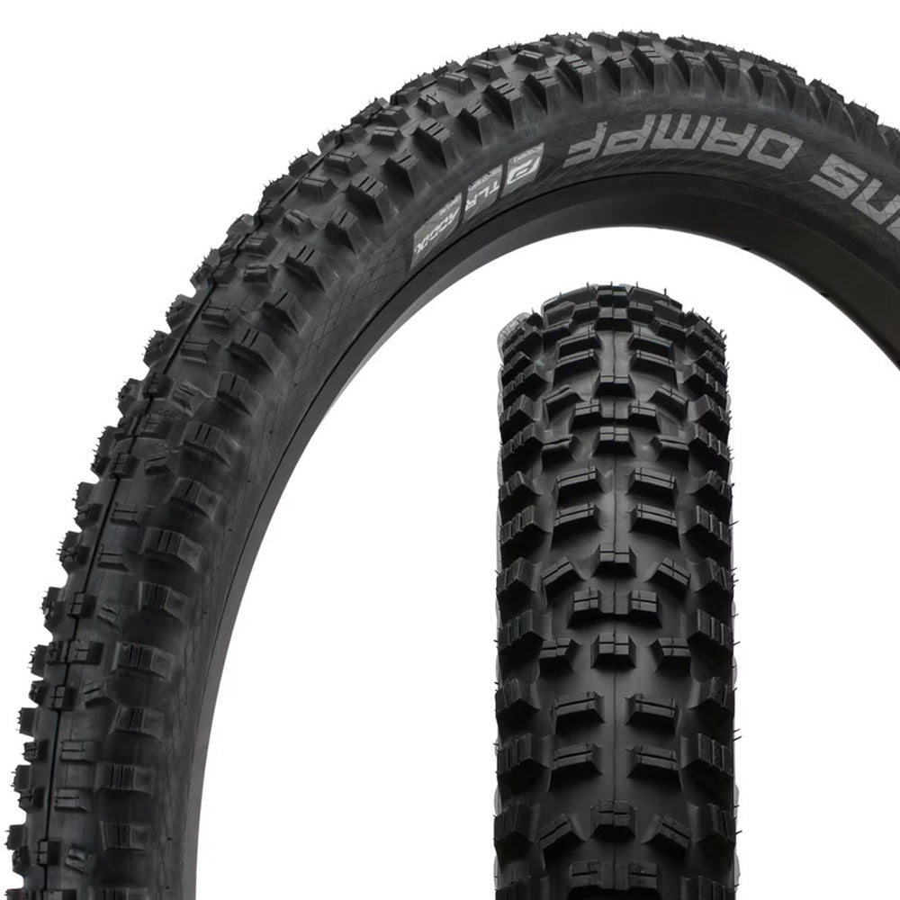 Schwalbe Hans Dampf HS491 Tyre - Black - TLE Kevlar Folding - Performance - E-25 - Addix - 2.35 Inch - 24 Inch