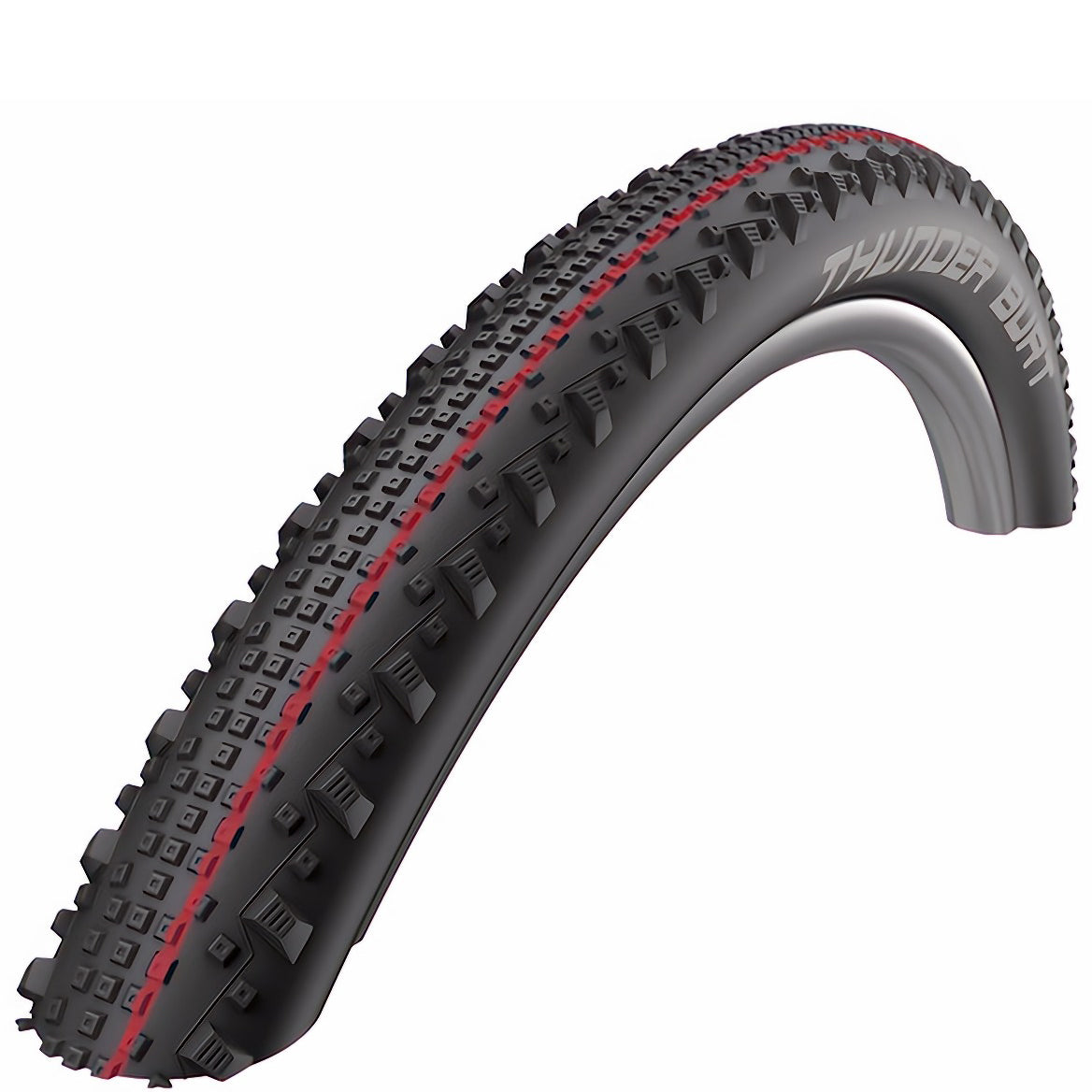 Schwalbe Thunder Burt Tyre - Black - Red - TLE Kevlar Folding - Super Ground - Addix Speed - 2.25 Inch - 29 Inch