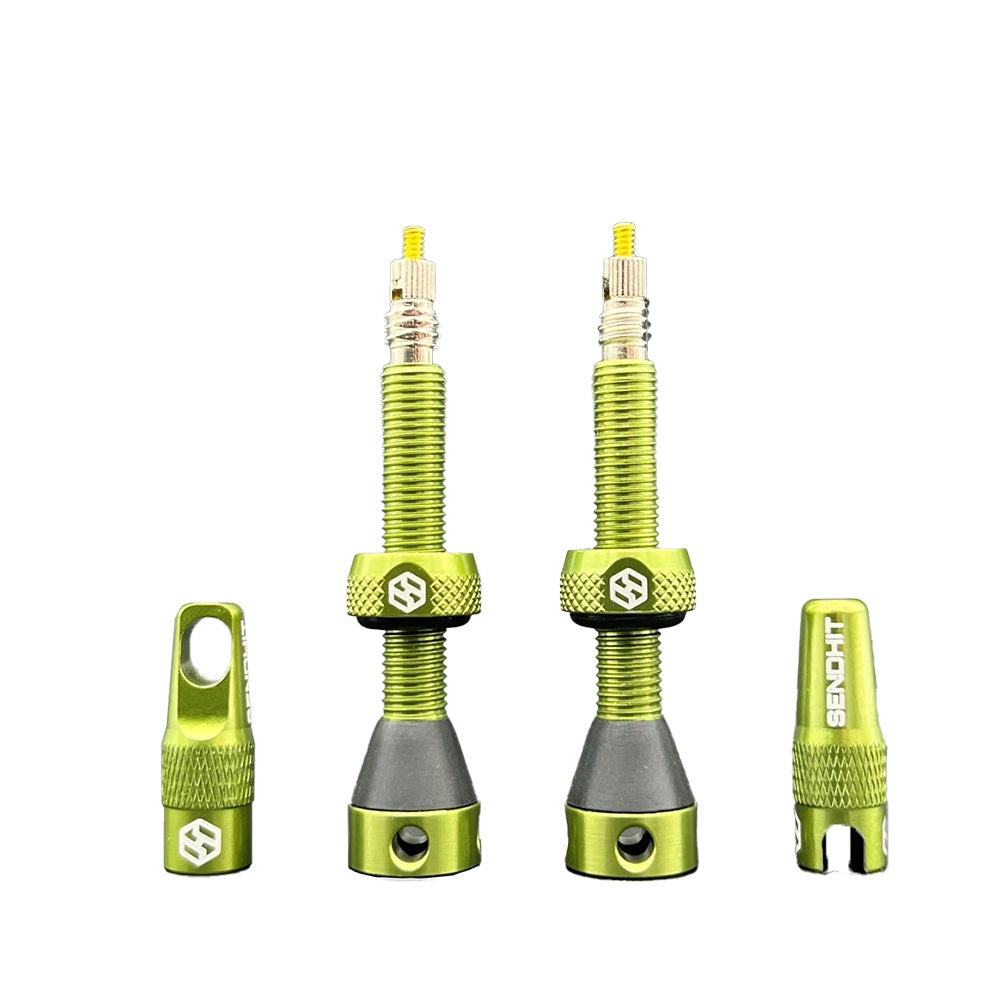 Sendhit Tubeless Valve Kit - Green - 44mm