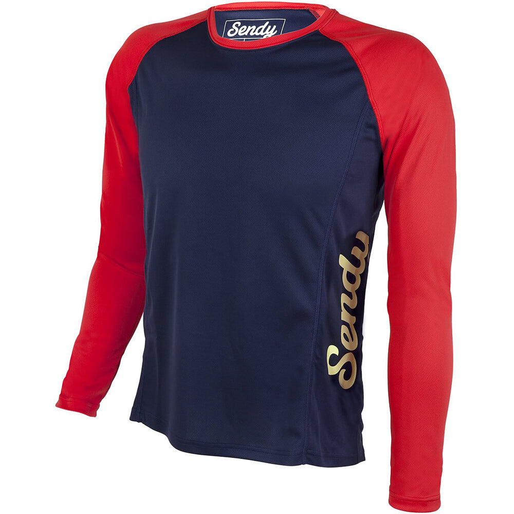 Sendy Send It Long Sleeve Youth Jersey - Youth L - Neon Punch