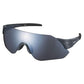 Shimano CE-Aerolite Sunglasses - One Size Fits Most - Transparent Silver Smoke Silver Mirror Lens