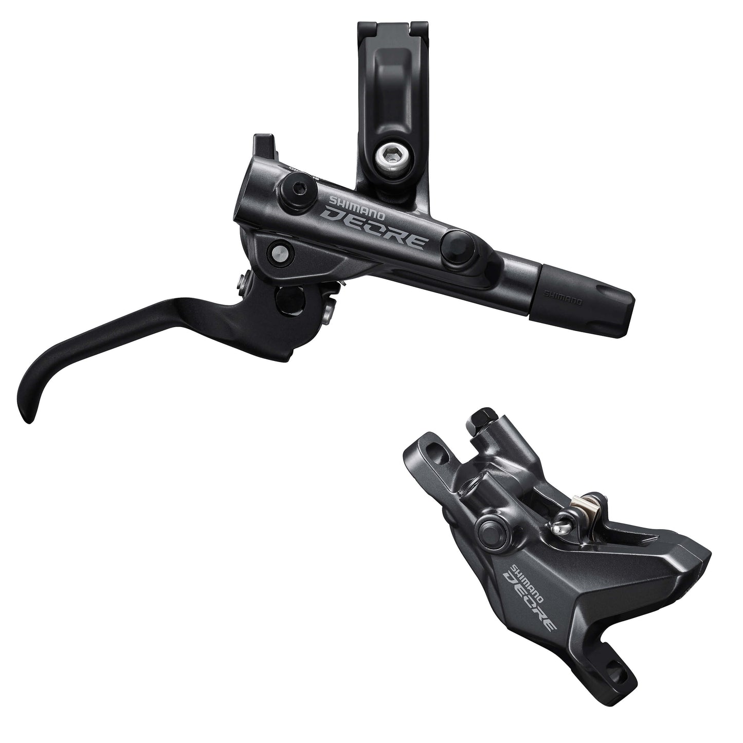 Shimano Deore BR-M6100 Disc Brake With 2 Piston Caliper - Front - Right Lever - Black