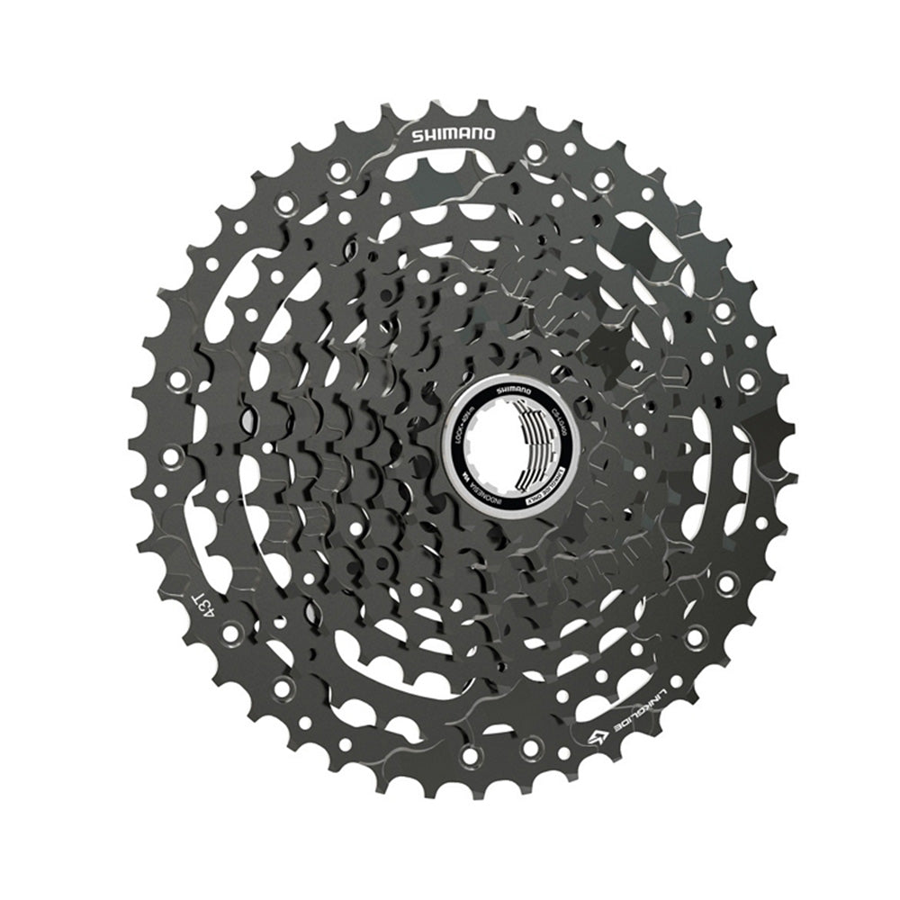 Shimano Deore CS-LG400 10 Speed Linkglide Cassette - Shimano HG Splined - 10 Speed - 11-43T