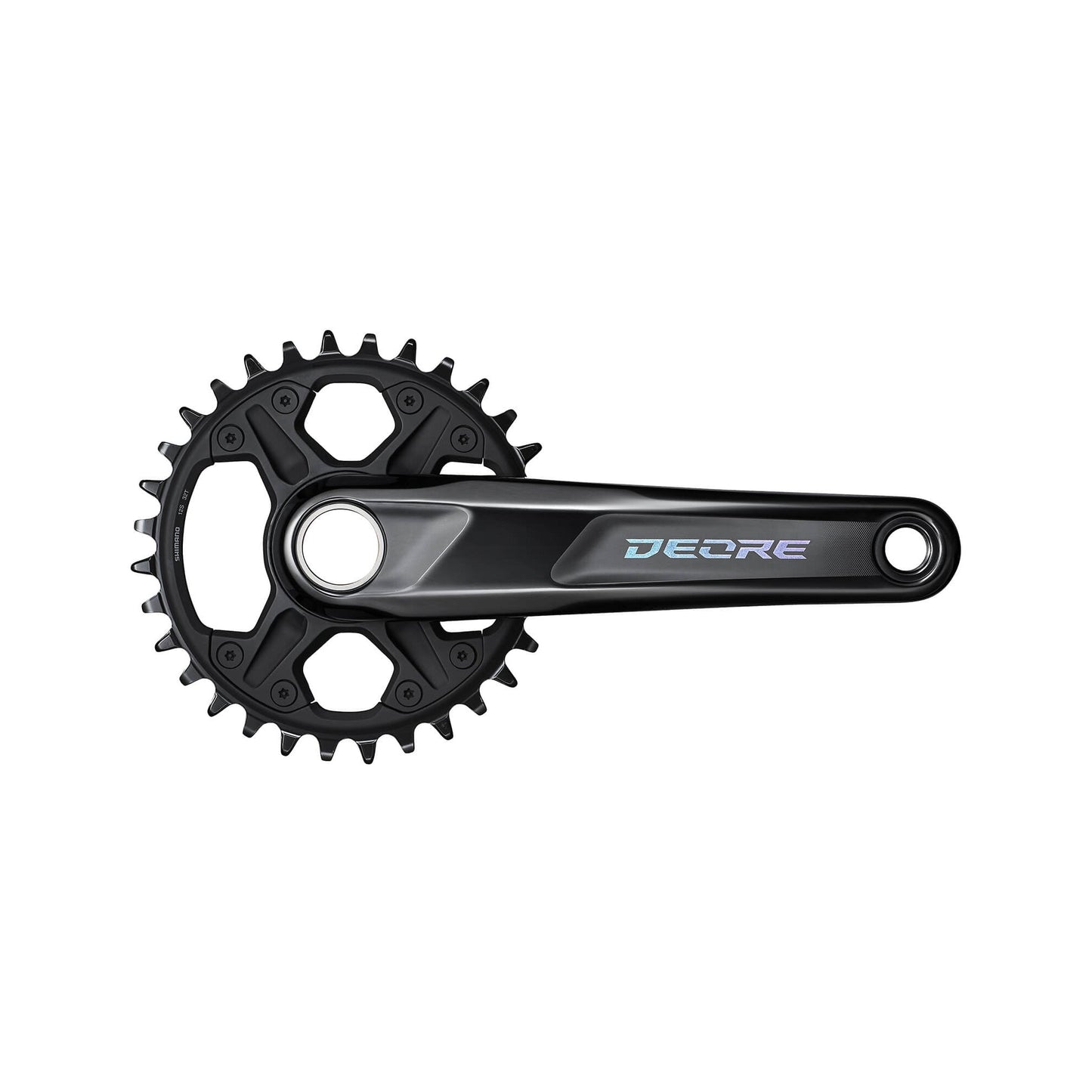 Shimano Deore FC-M6100 1x12 Speed Crank Arms - 24mm - Shimano Direct Mount - 52mm Chainline - Black - 175mm - 68-73mm - 30T