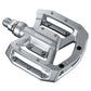 Shimano PD-GR500 Alloy Flat Pedals - Silver