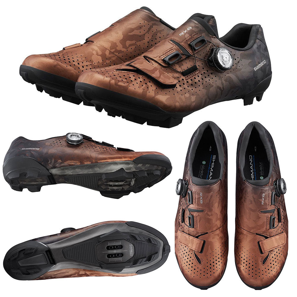 Shimano SH-RX800 SPD Shoes - EU 44 - Bronze - E Wide Fit | MTB Direct