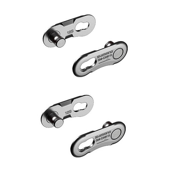 Shimano SM-CN910 Collegamento Rapido 12V - 4 Pezzi (2 Set) Argento Per Catene Shimano