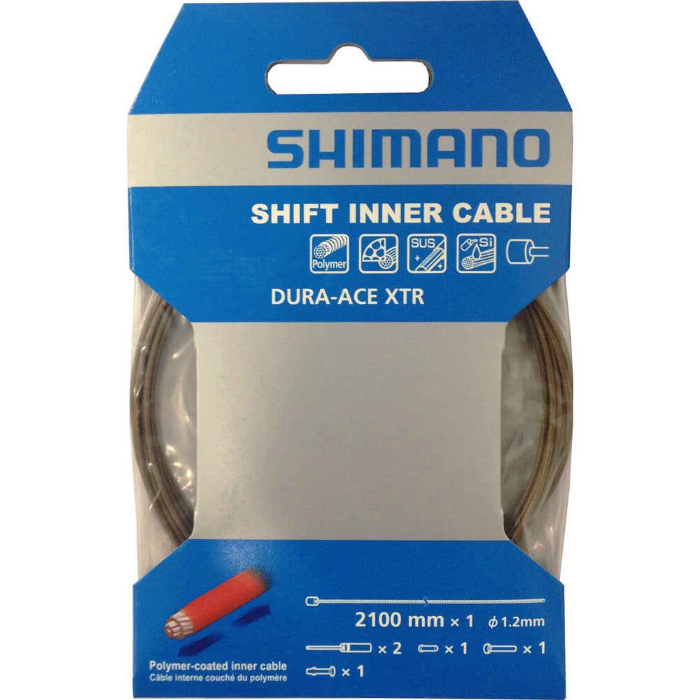 Shimano XTR SL-M9000 Polymer Coated Inner Shifter Cable - 1.2mm x 2100mm