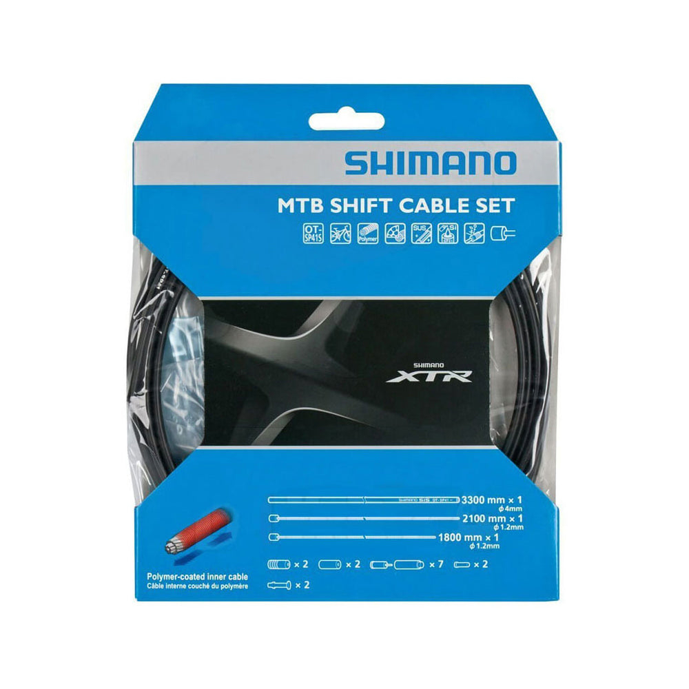 Shimano XTR SL-M9000 Polymer Coated Shift Cable Set - Black