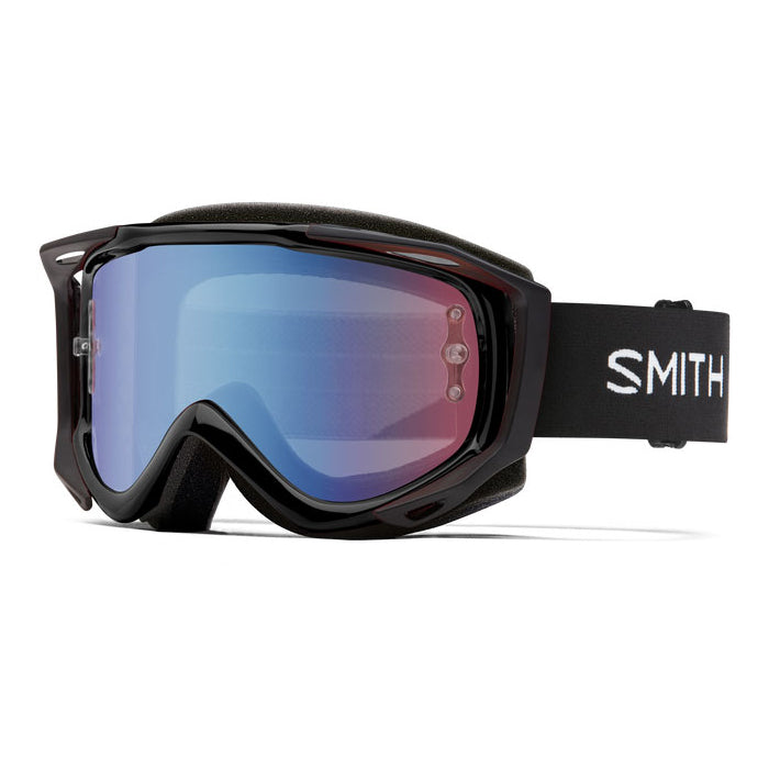Smith Fuel V.2 Goggles - One Size Fits Most - Black - Blue Sensor Lens
