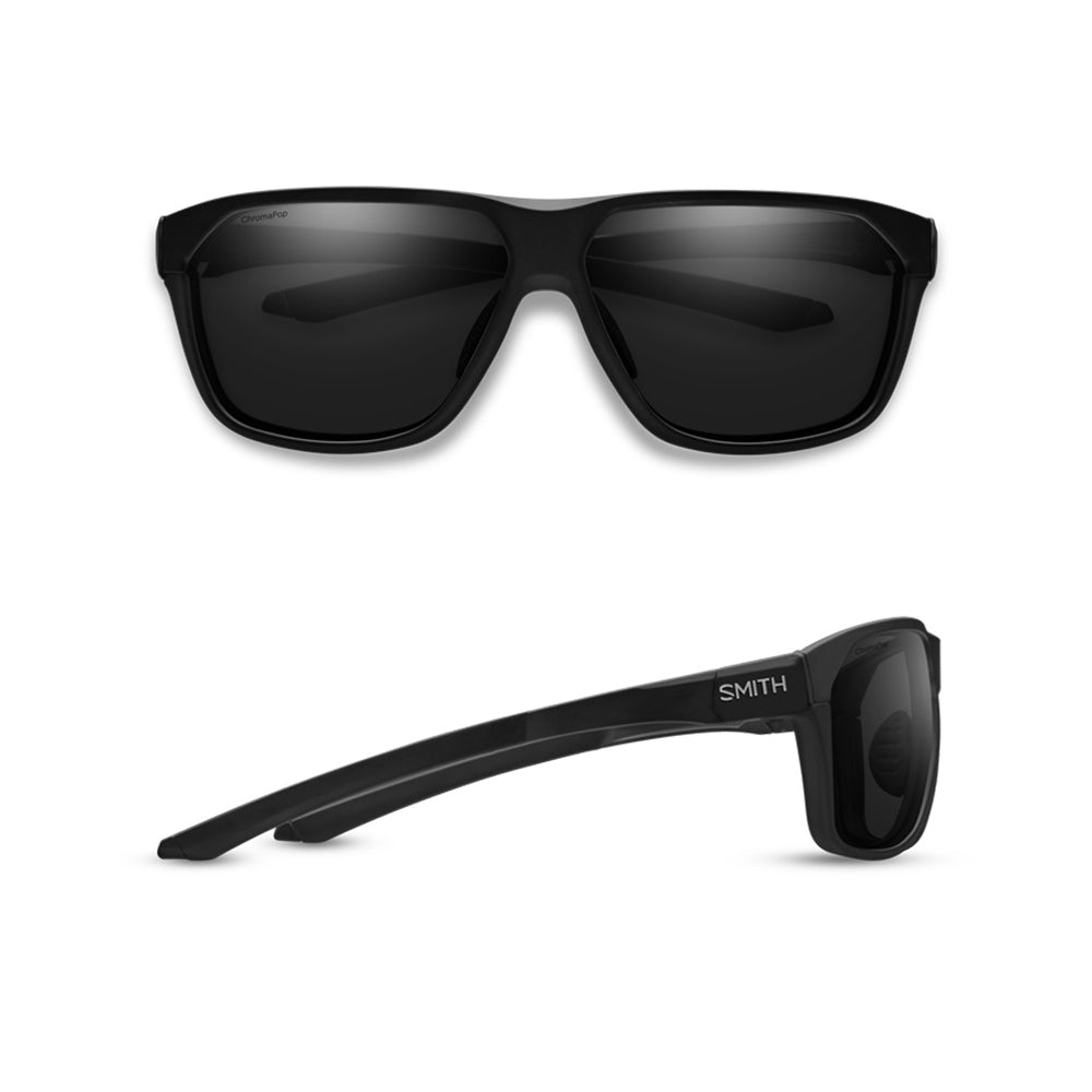 Smith Leadout Sunglasses - One Size Fits Most - Matte Black - Chromapop Sun Black Lens