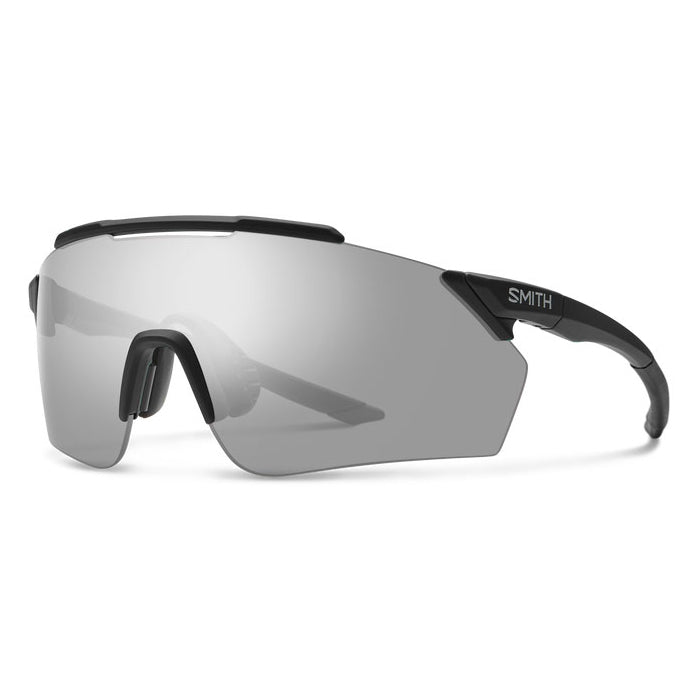 Smith Ruckus Sunglasses - One Size Fits Most - Matte Black - Chromapop Platinum Mirror Lens