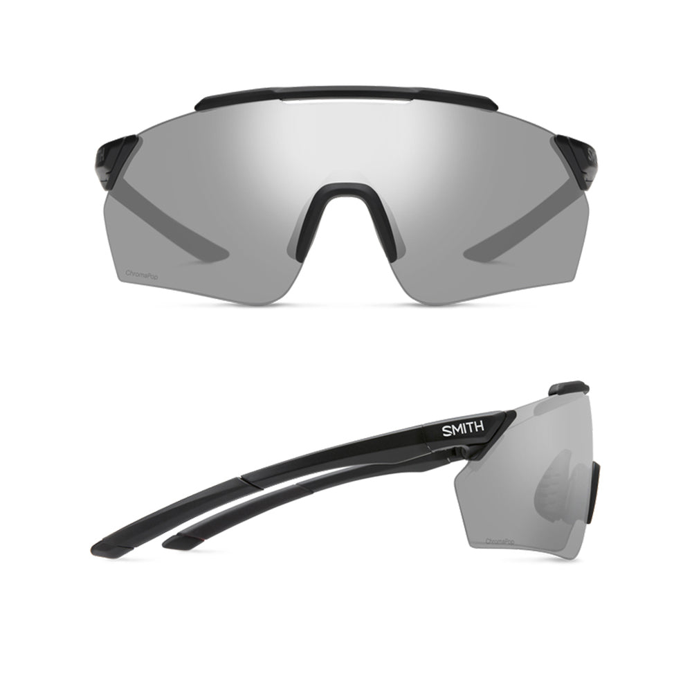 Smith Ruckus Sunglasses - Matte Black - Chromapop Platinum Mirror Lens