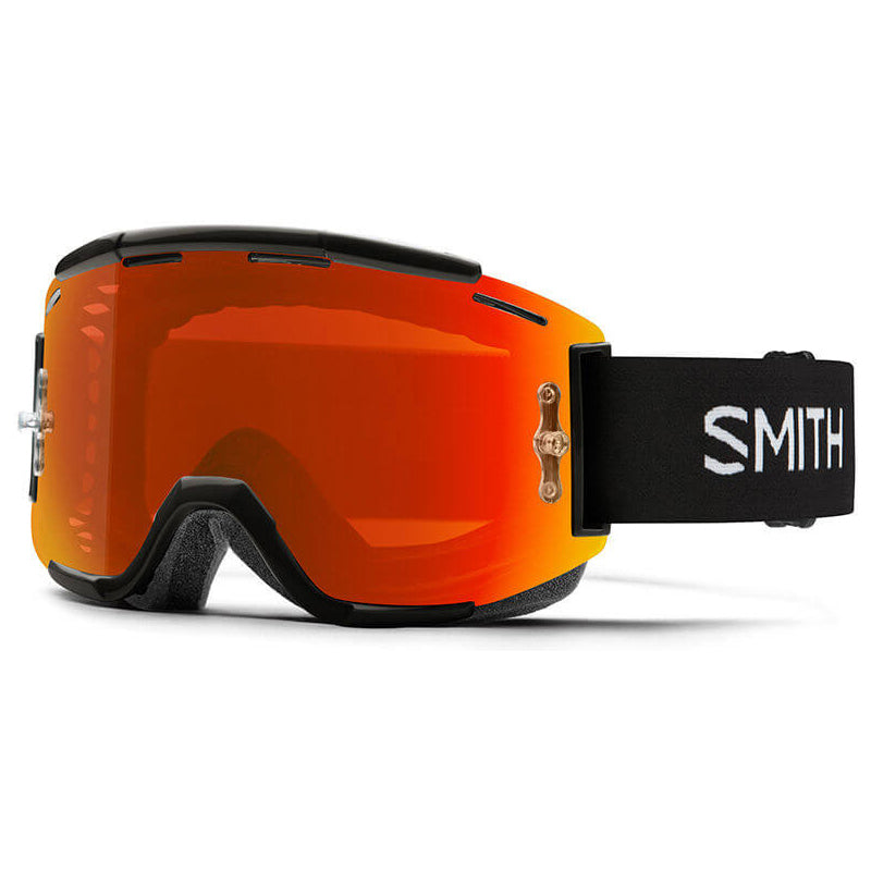 Smith Squad MTB Goggles - Black - Chromapop Everyday Red Mirror Lens