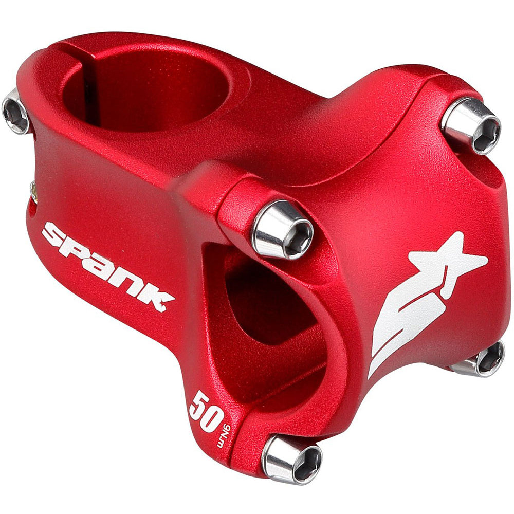 Spank Spike Race 2 Stem - Red - 31.8mm - 50mm x 0 Degree - 1 1-8th Inch