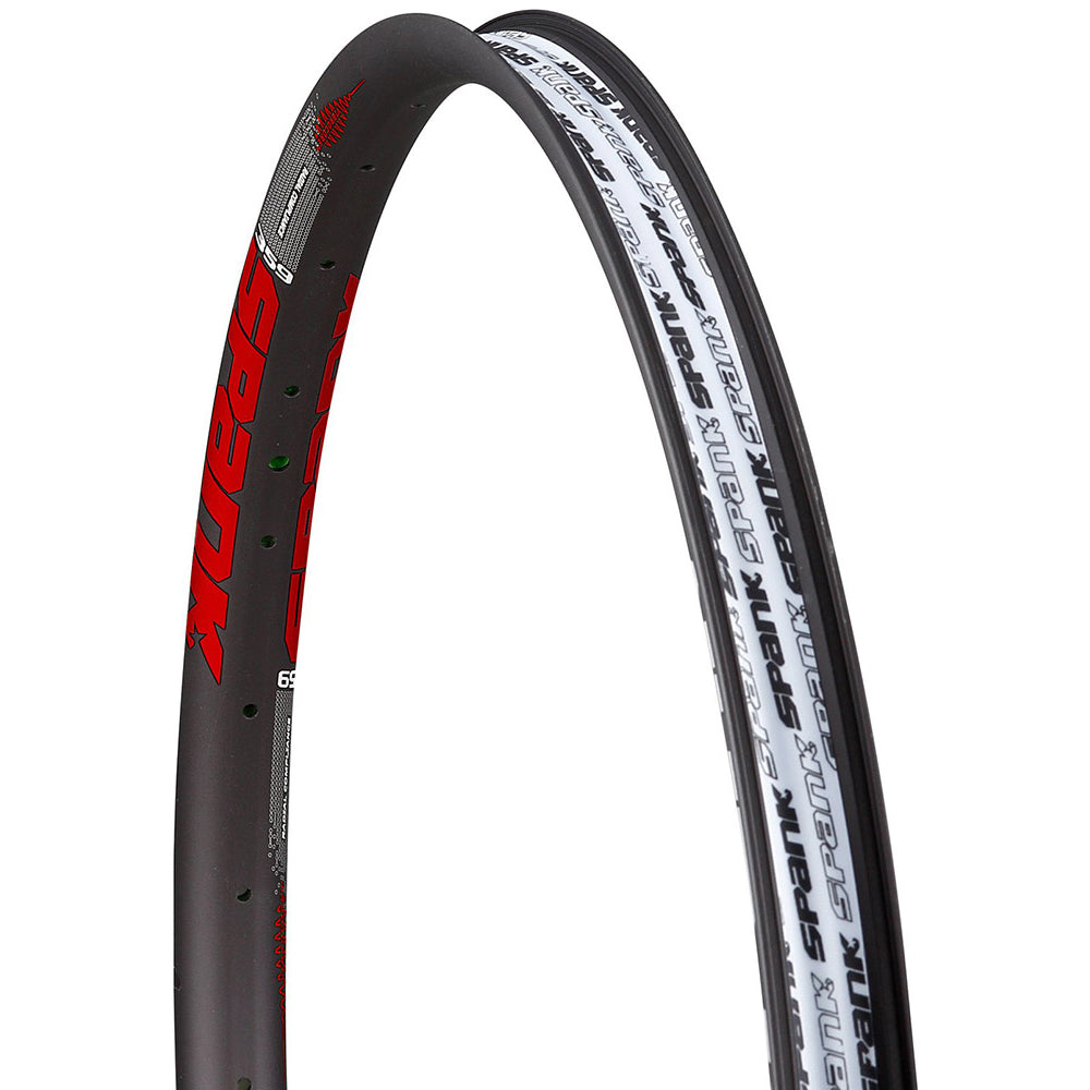 Spank Spike Vibrocore 359 Rim - Black - Red - 32 Hole - 27.5 Inch