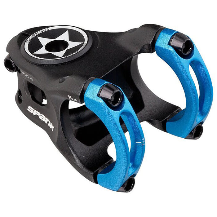 Spank Split 35 Stem - Blue - 35mm - 40mm x 0 Degree - 1 1-8th Inch