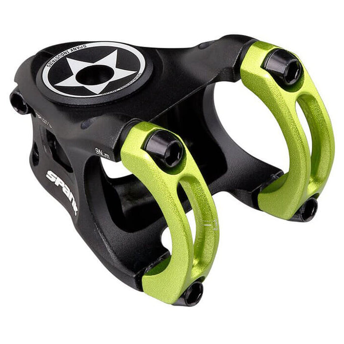 Spank Split 35 Stem - Green - 35mm - 35mm x 0 Degree - 1 1-8th Inch