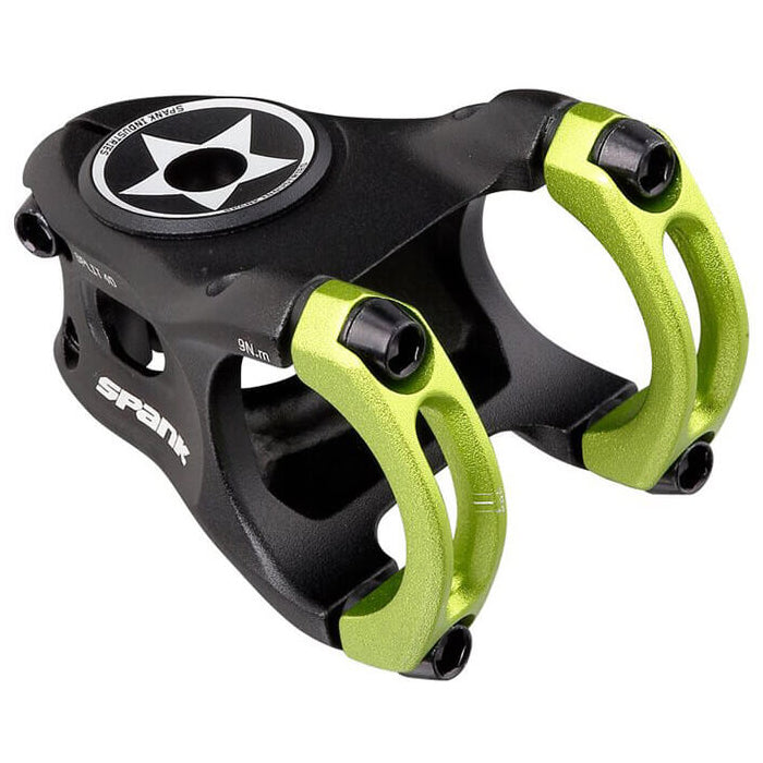 Spank Split 35 Stem - Green - 35mm - 40mm x 0 Degree - 1 1-8th Inch