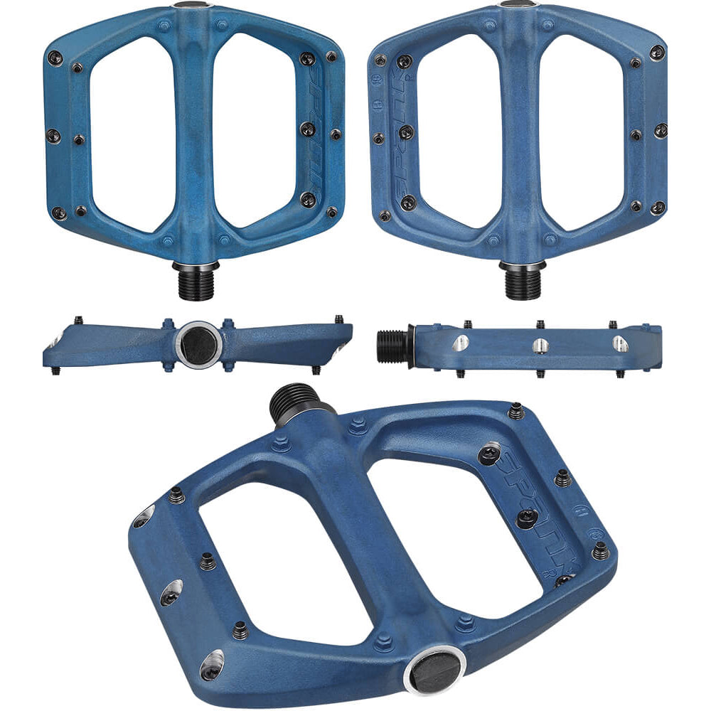 Spank Spoon DC Alloy Pedals - Blue