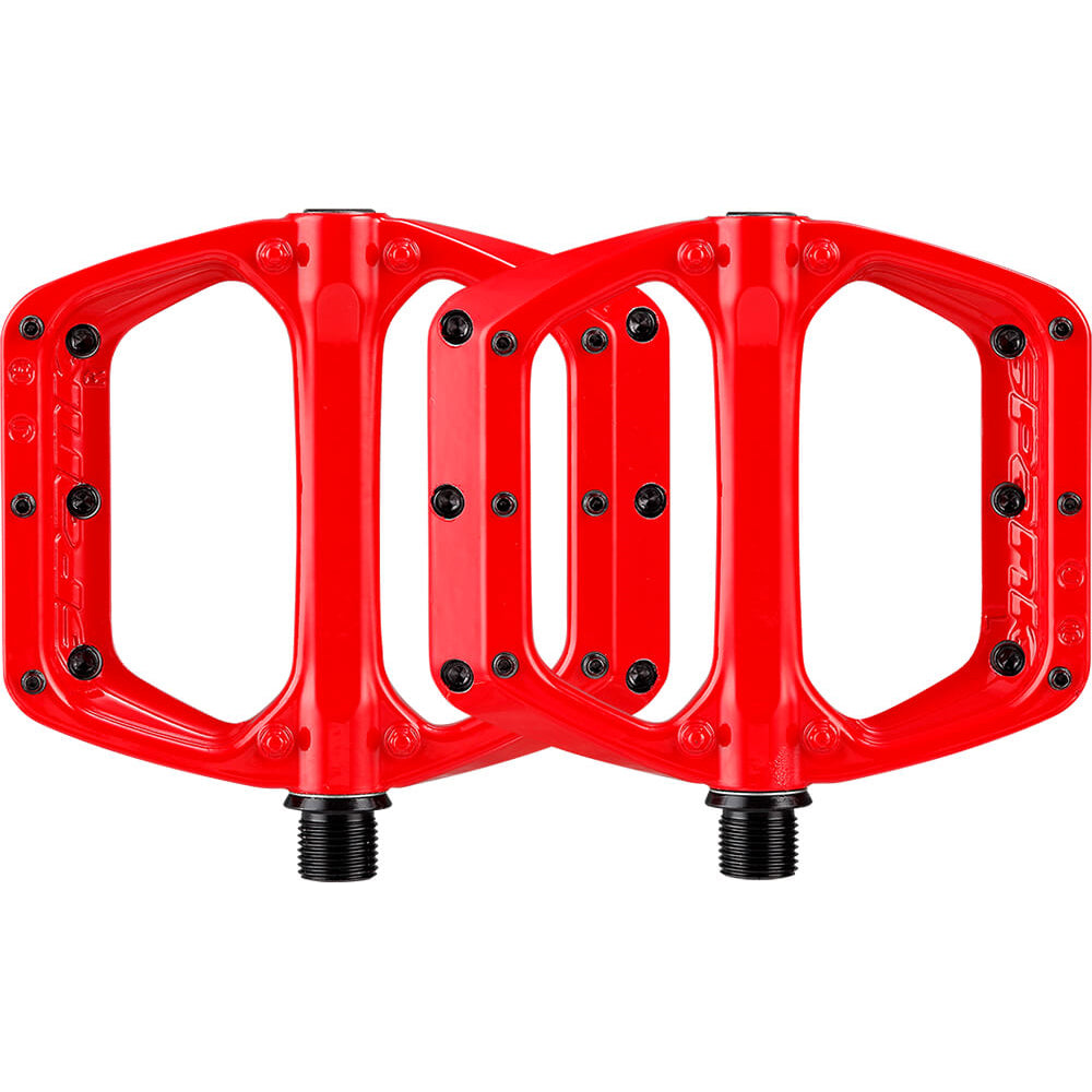 Spank Spoon DC Alloy Pedals - Red