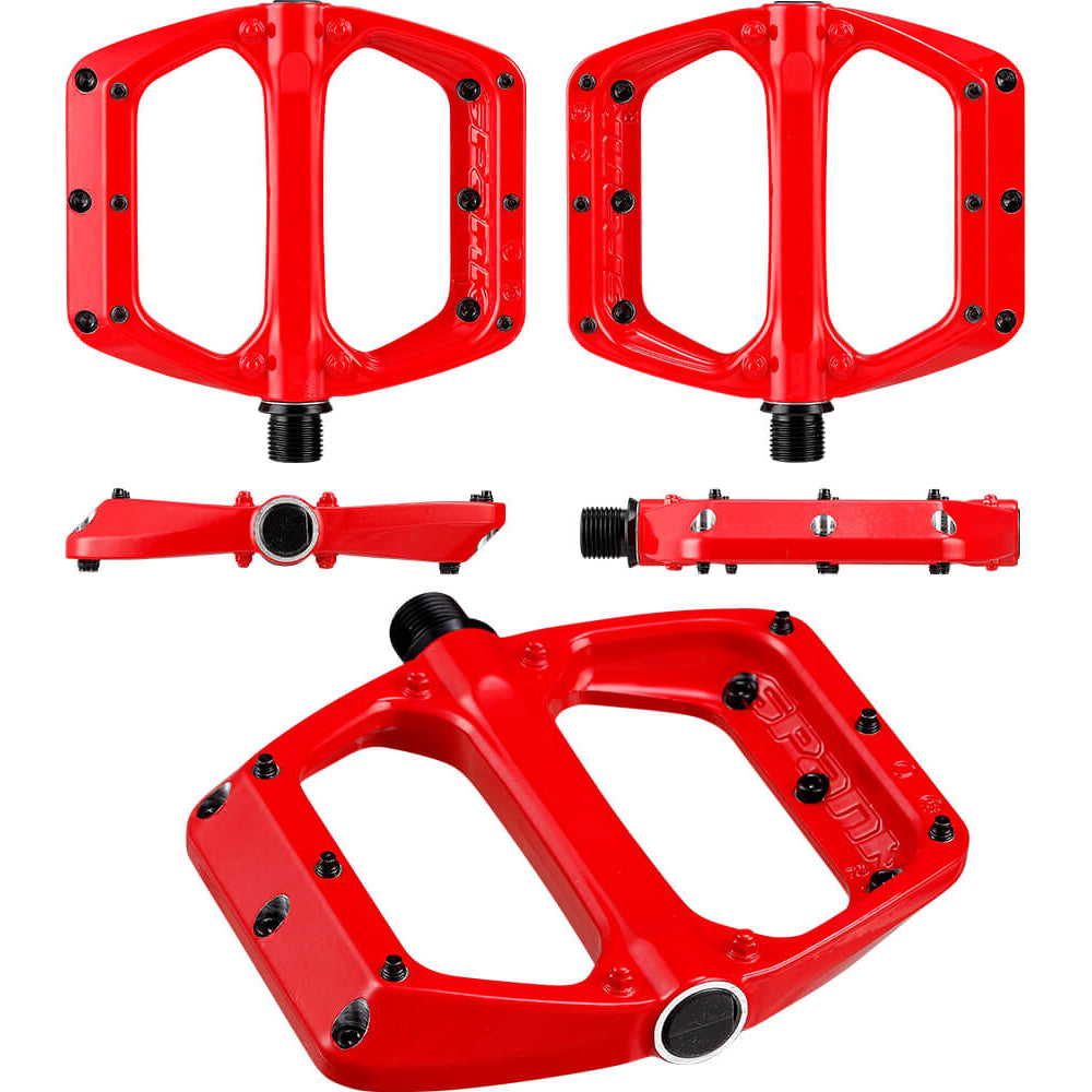 Spank Spoon DC Alloy Pedals - Red