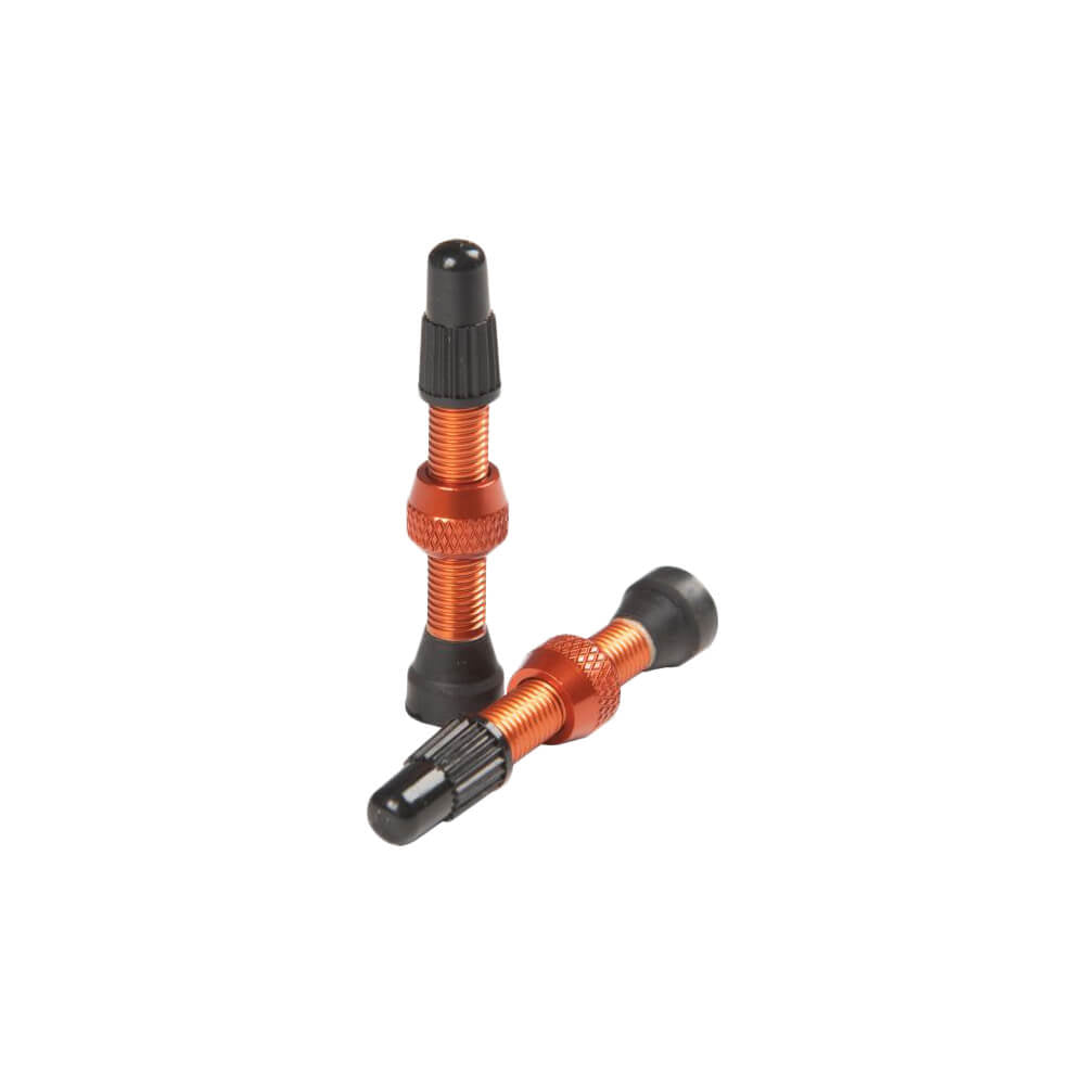 Stan's NoTubes Universal MTB Valve Stem Pair - Orange - 35mm