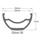 Sun Ringle Duroc 30 Rim - Black - Grey - 32 Hole - 27.5 Inch