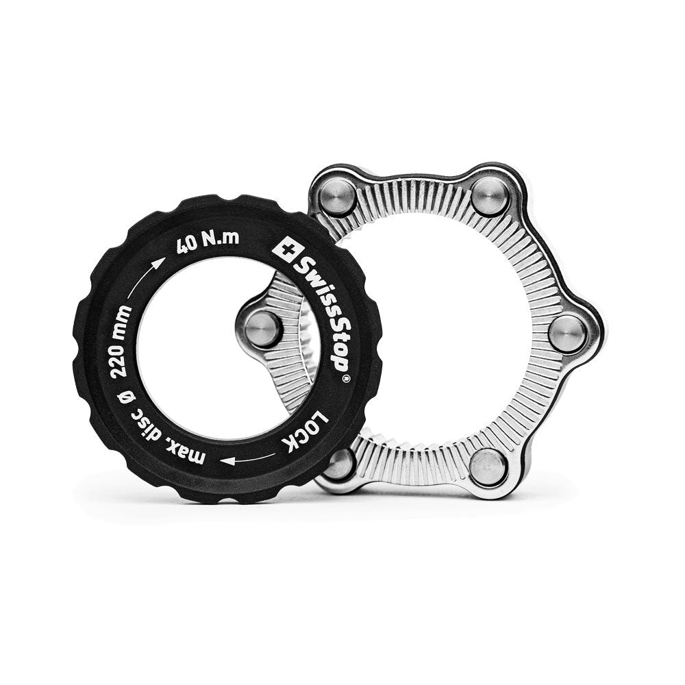 Swissstop CentreLock to 6 Bolt Rotor Adaptor