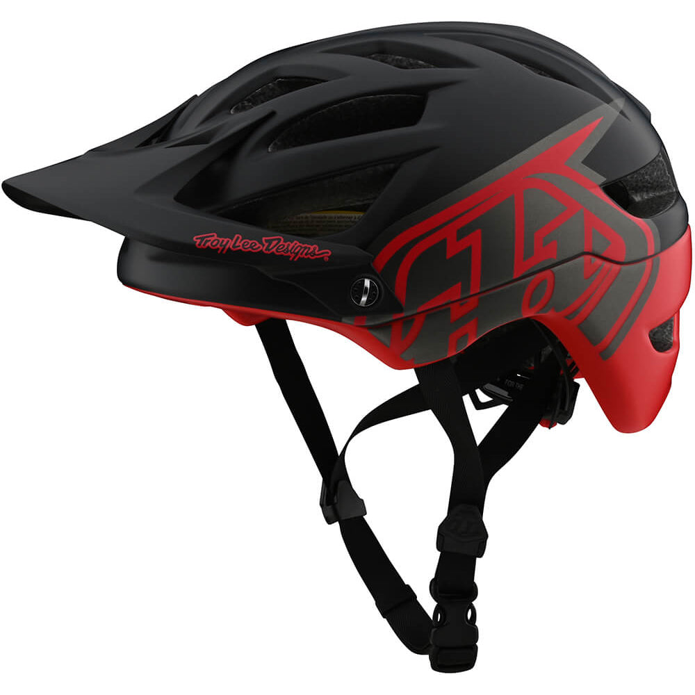 TLD A1 MIPS Helmet - XL-2XL - Matte Classic Black - Red