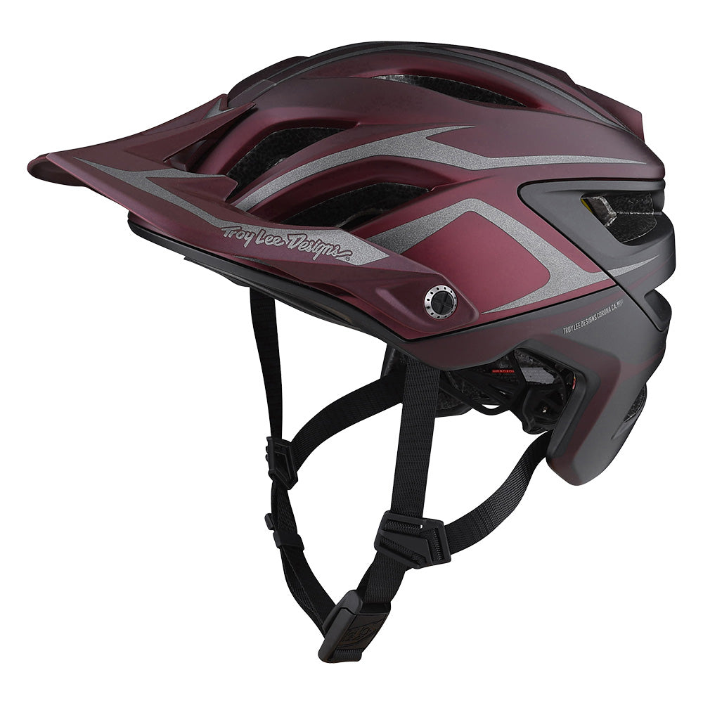 TLD A3 MIPS Helmet - XS-S - Jade Burgundy