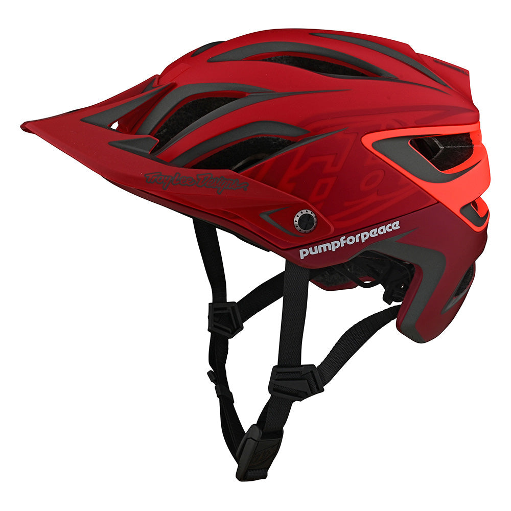 TLD A3 MIPS Helmet - XL-2XL - Pump For Peace Red