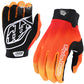 TLD Air Gloves - L - Jet Fuel Black - Red