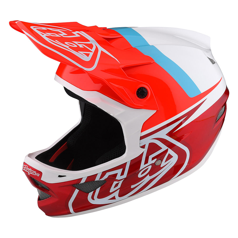 TLD D3 Fiberlite Helmet - L - Slant Red
