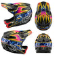 TLD D4 Carbon MIPS Helmet - XL-2XL - Lightning Black