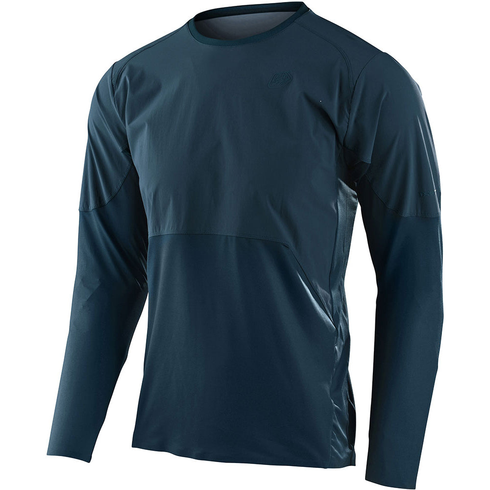 TLD Drift Long Sleeve Jersey - M - Light Marine