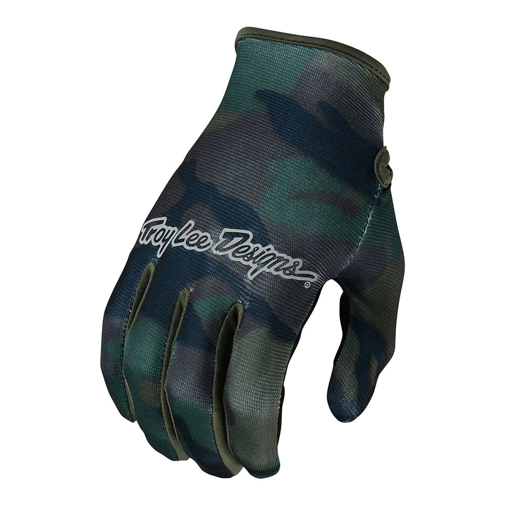 TLD Flowline Gloves - S - Brushed Camo Army