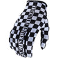 TLD Flowline Gloves - M - Checkers White - Black