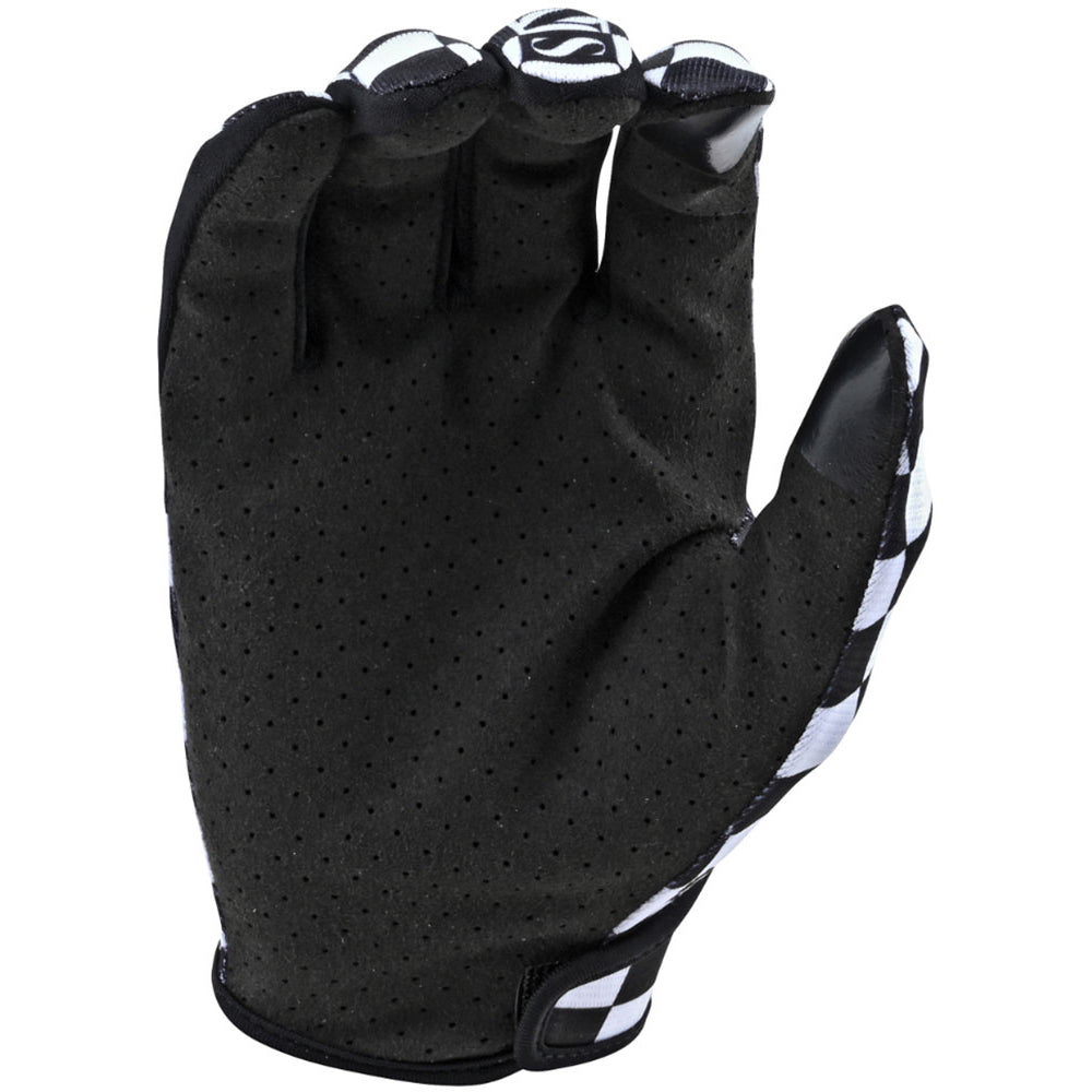 TLD Flowline Gloves - M - Checkers White - Black