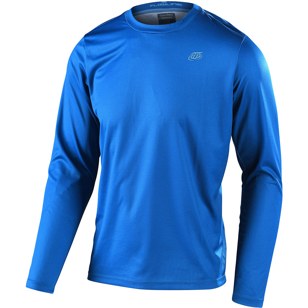 TLD Flowline Long Sleeve Jersey - S - Slate Blue