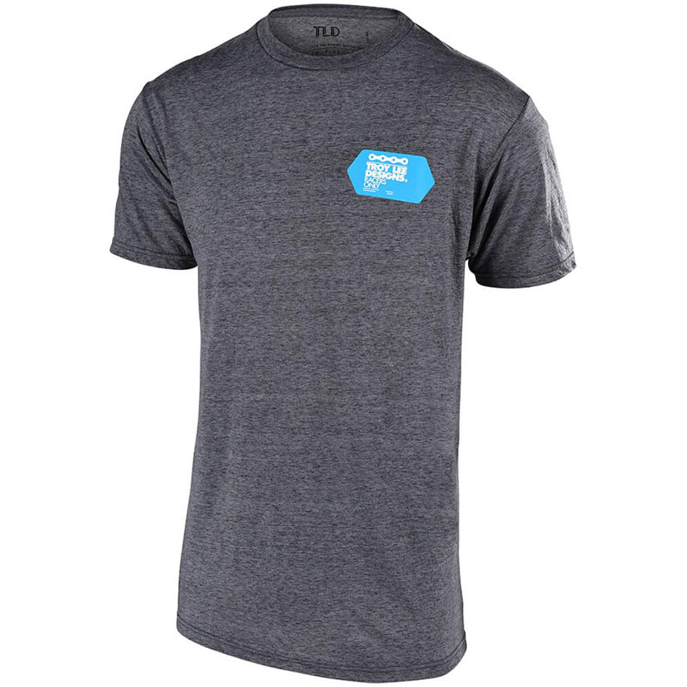 TLD Flowline Short Sleeve Jersey - L - Chain Gang Salt and Pepper
